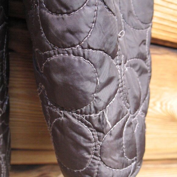 Coach Quilted Signature C Puffer Jacket Coat XL - Picture 7 of 10